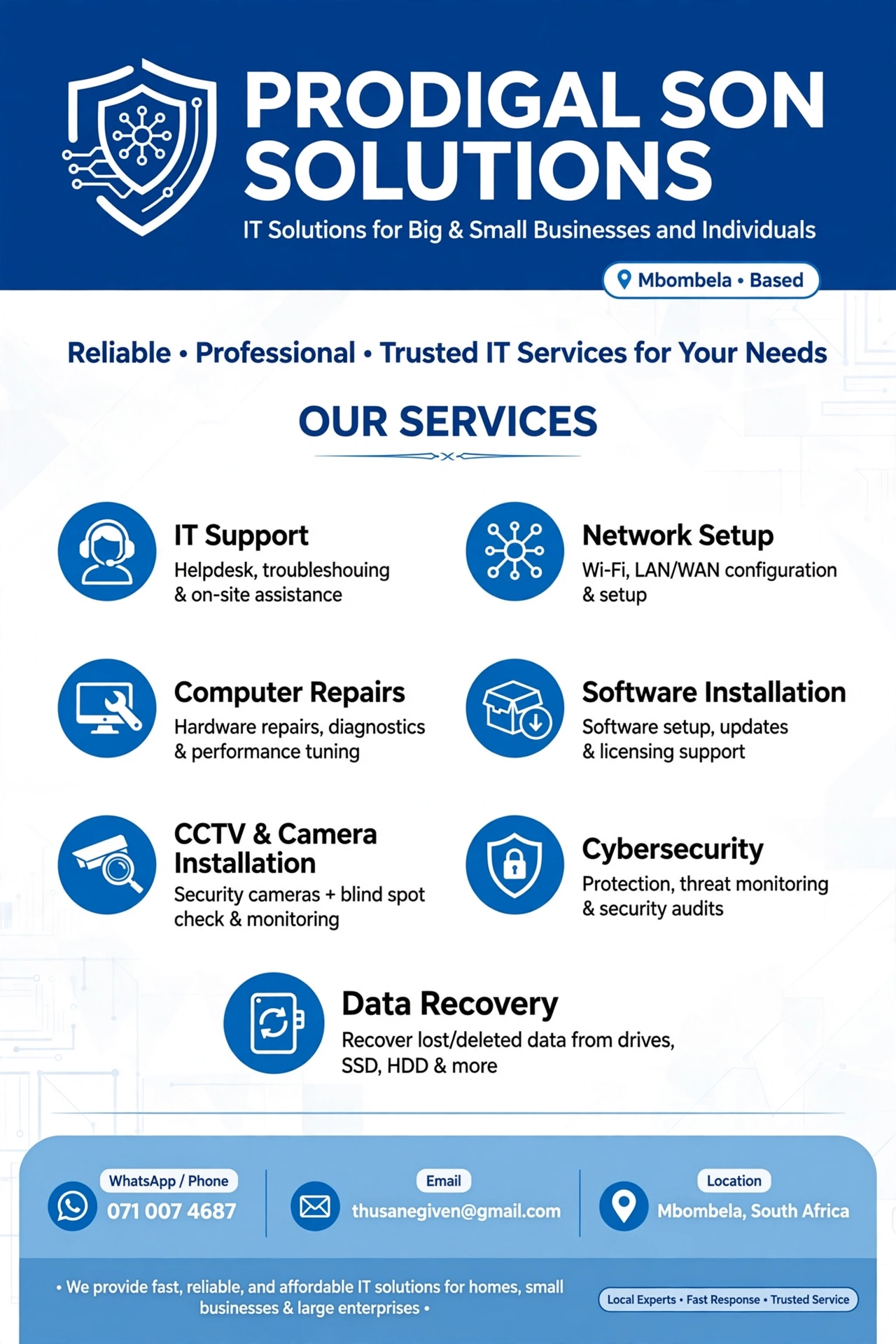 Prodigal Son Solutions services